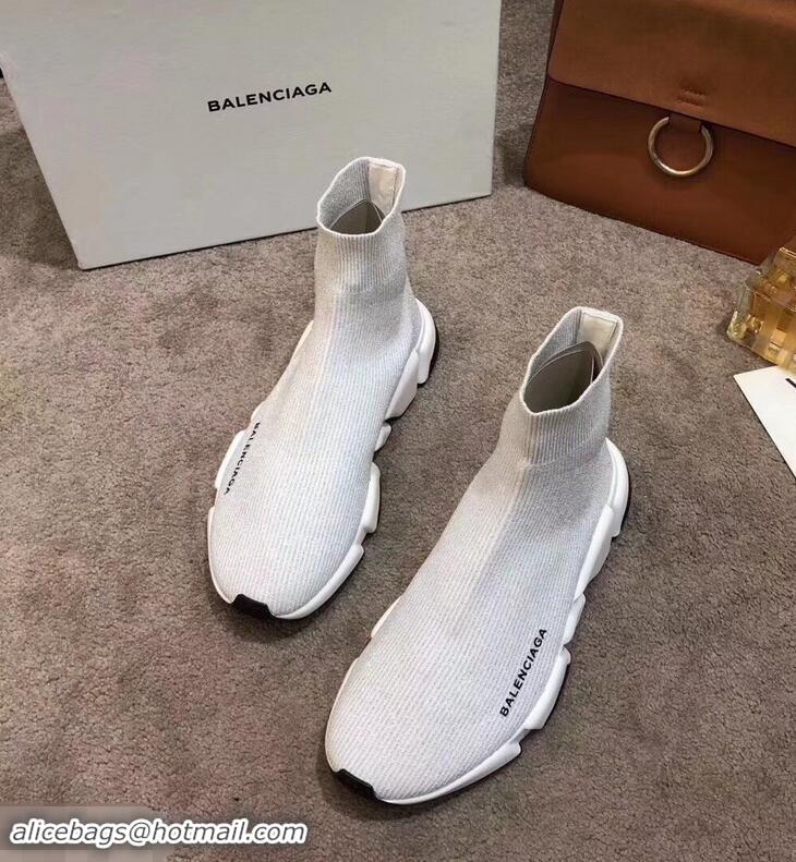 Best Price Balenciaga Knit Sock Speed Trainers Sneakers B92901 Line Creamy 2019