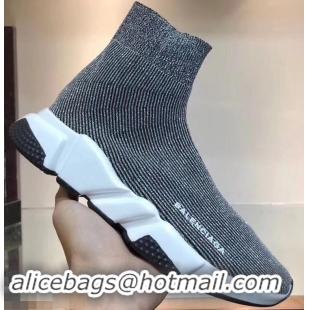 Reasonable Price Balenciaga Knit Sock Speed Trainers Sneakers B92902 Line Gray 2019