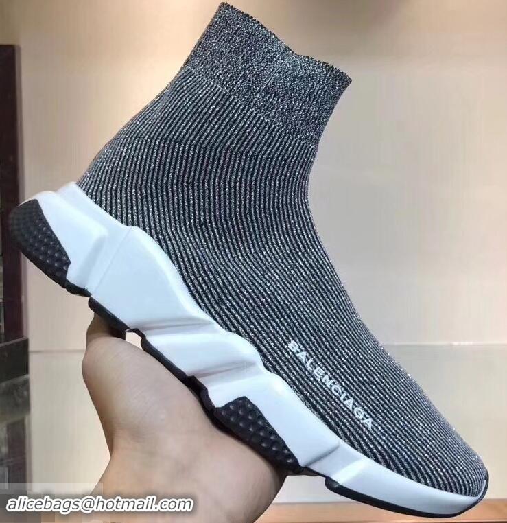 Reasonable Price Balenciaga Knit Sock Speed Trainers Sneakers B92902 Line Gray 2019