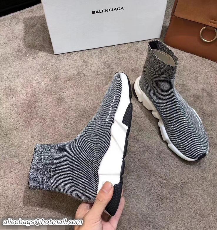 Reasonable Price Balenciaga Knit Sock Speed Trainers Sneakers B92902 Line Gray 2019