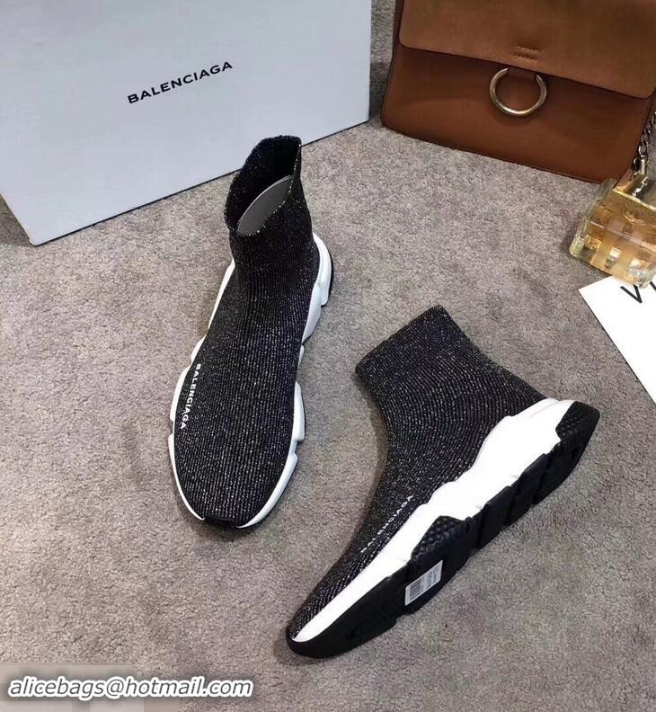 Low Price Balenciaga Knit Sock Speed Trainers Sneakers B92904 Line Silver Gray 2019