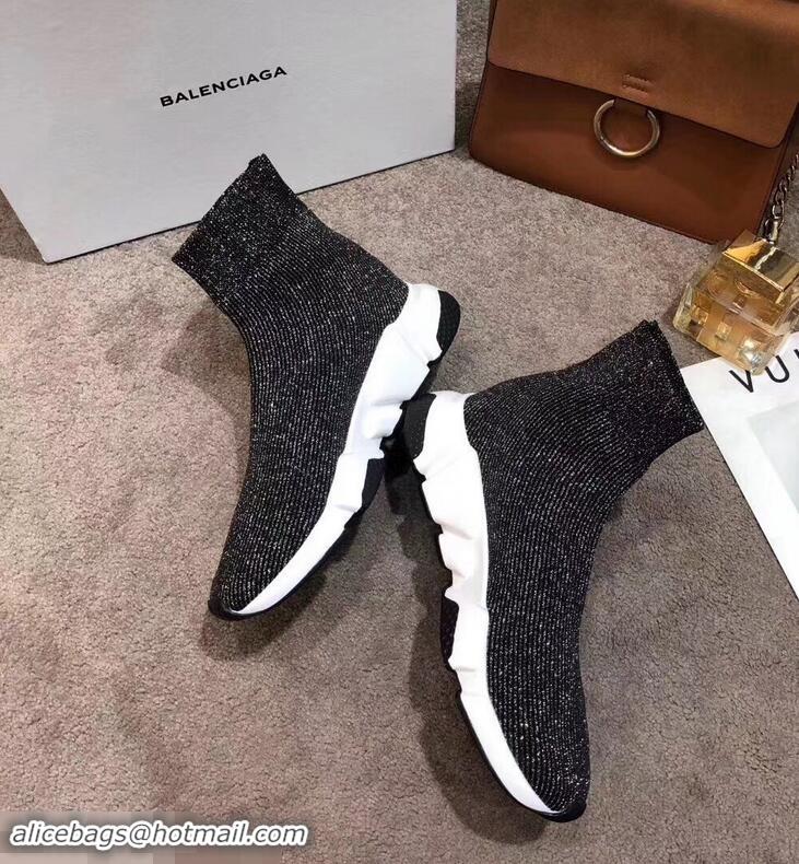 Low Price Balenciaga Knit Sock Speed Trainers Sneakers B92904 Line Silver Gray 2019