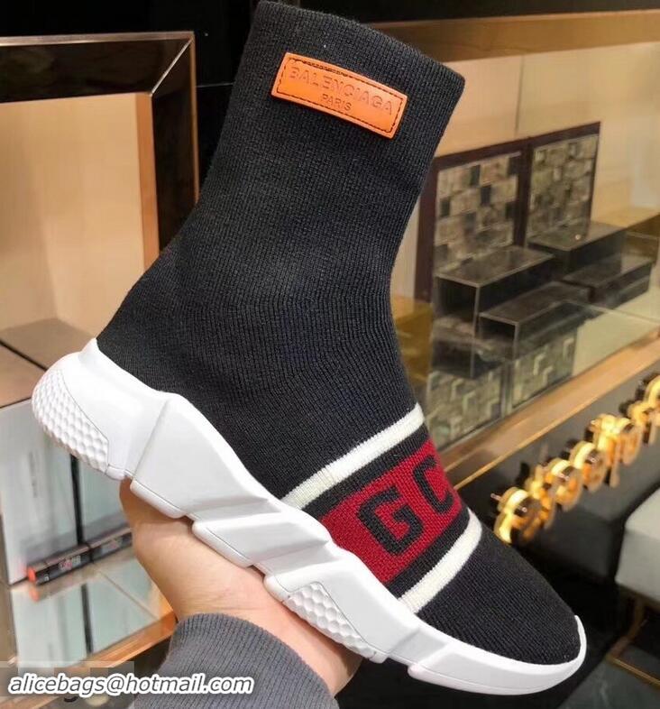 Hot Sale Balenciaga Knit Sock Speed Trainers Sneakers GCDS B92906 Black 2019