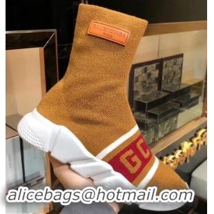 Free Shipping Balenciaga Knit Sock Speed Trainers Sneakers GCDS B92906 Brown 2019