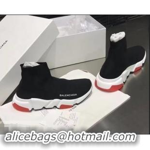 Top Quality Balenciaga Knit Sock Speed Trainers Sneakers With Tricolor Sole B92056