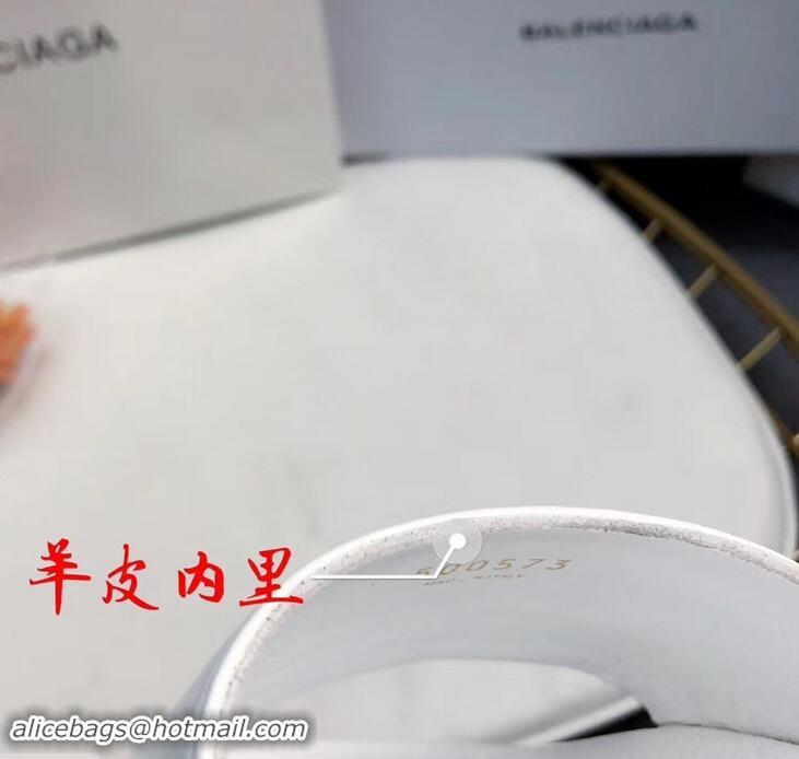 Hot Sale Balenciaga Slides Sandals Logo B93710 White