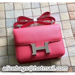 Sumptuous Hermes Constance 18/23 Bag in original Epsom Leather 600933 Bougainvillea