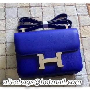 Best Product Hermes Constance 23 Bag in original Epsom Leather 600933 cobalt blue