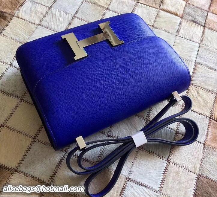 Best Product Hermes Constance 23 Bag in original Epsom Leather 600933 cobalt blue