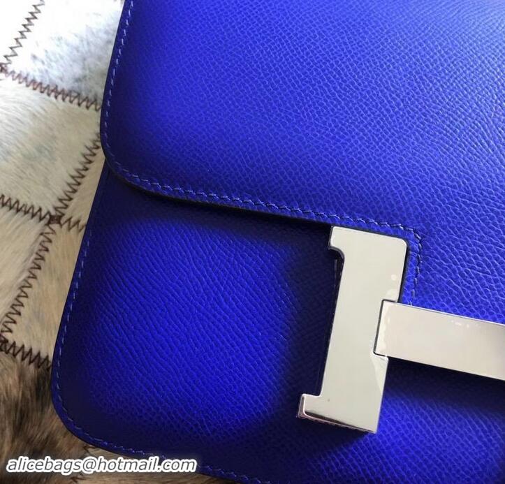 Best Product Hermes Constance 23 Bag in original Epsom Leather 600933 cobalt blue