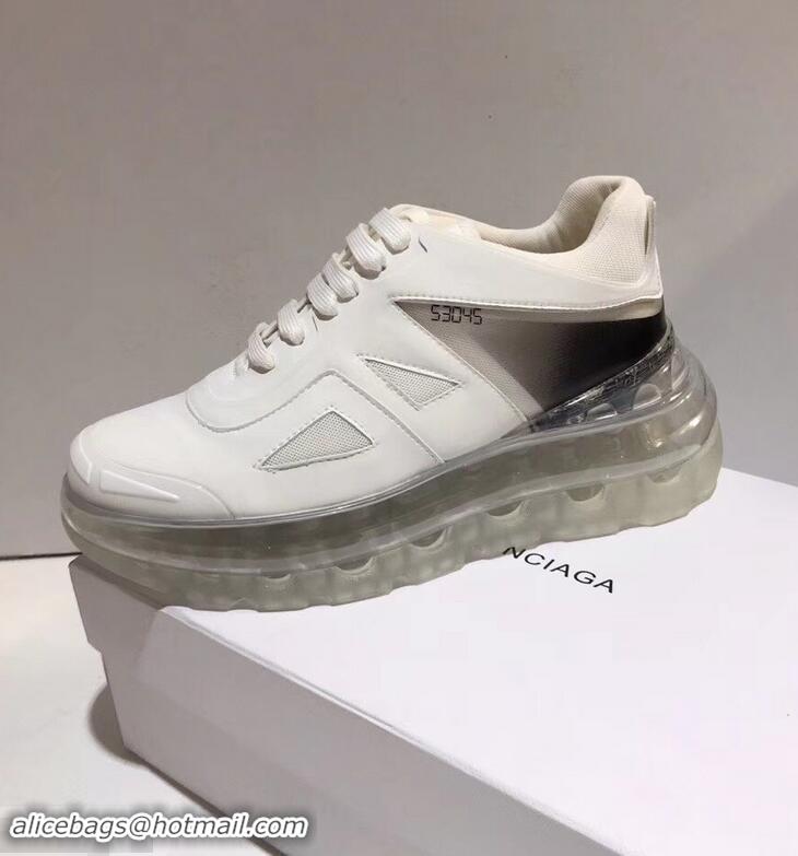 Popular Cheap Balenciaga Shoes 53045 BUMP'AIR Sneakers B96618 White 2019