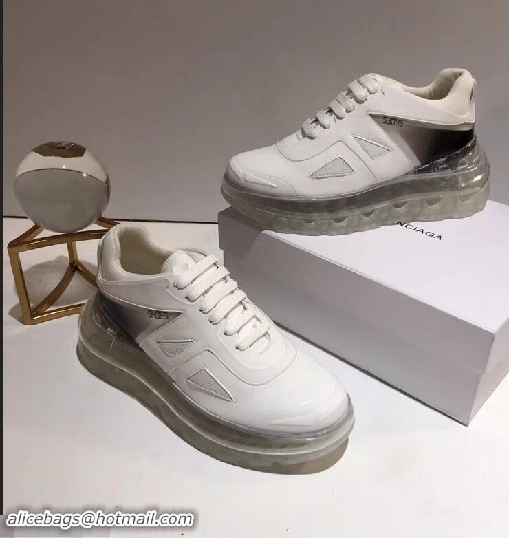 Popular Cheap Balenciaga Shoes 53045 BUMP'AIR Sneakers B96618 White 2019