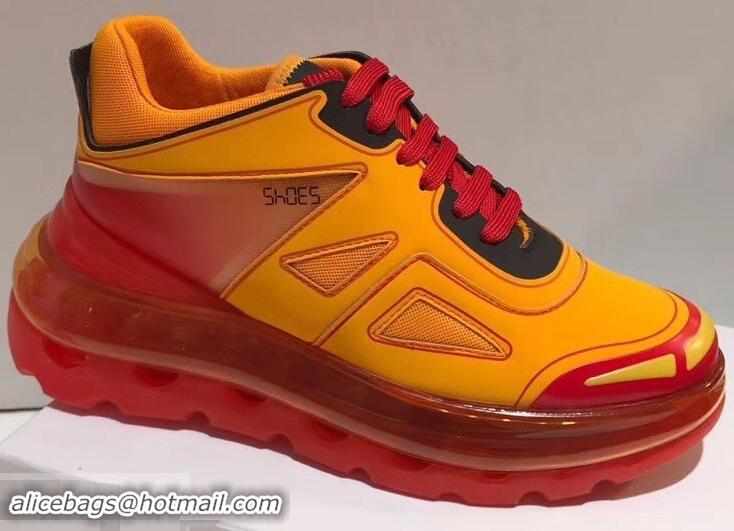 Promotional Balenciaga Shoes 53045 BUMP'AIR Sneakers B96618 Orange 2019