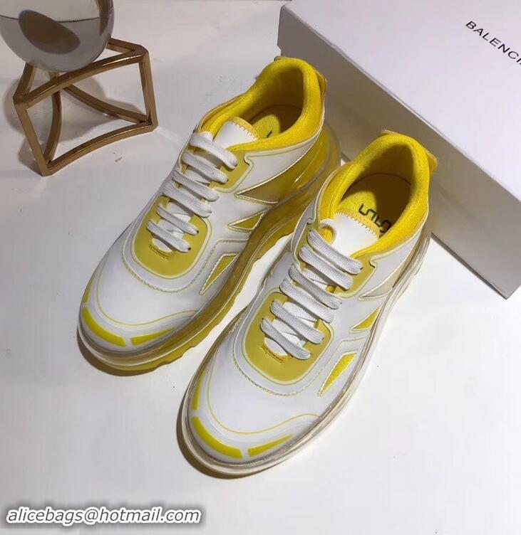 Discount Balenciaga Shoes 53045 BUMP'AIR Sneakers B96618 Yellow 2019