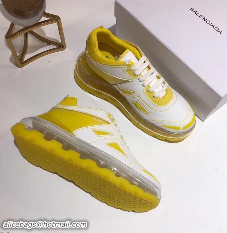 Discount Balenciaga Shoes 53045 BUMP'AIR Sneakers B96618 Yellow 2019