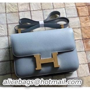 Most Popular Hermes Constance 23 Bag in original Epsom Leather 600933 blue lin