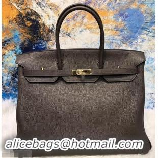 Low Price HERMES BIRKIN 40 Graphite IN ORIGINAL TOGO LEATHER WITH GOLD HARDWARE 601025