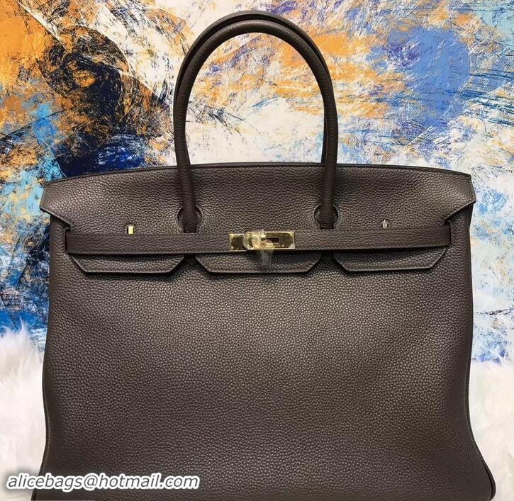 Low Price HERMES BIRKIN 40 Graphite IN ORIGINAL TOGO LEATHER WITH GOLD HARDWARE 601025