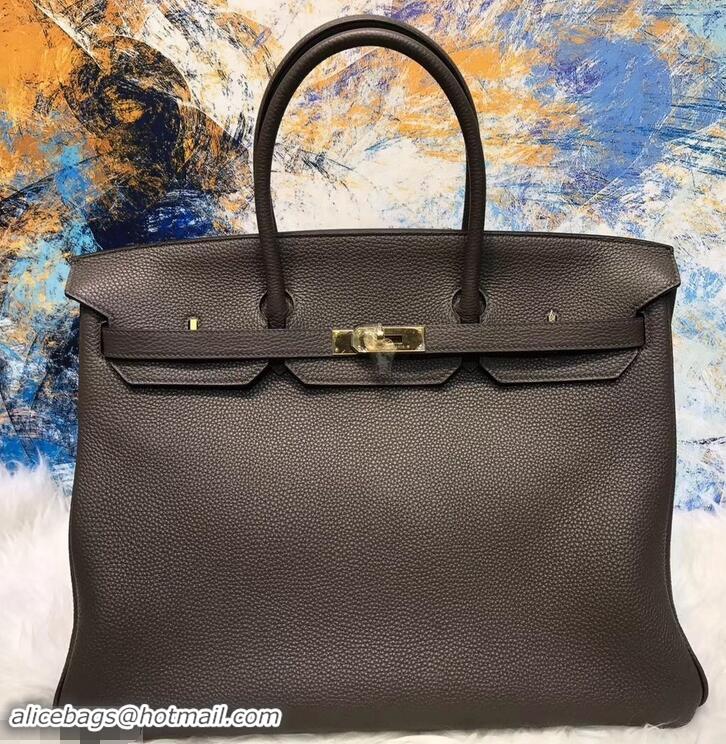 Low Price HERMES BIRKIN 40 Graphite IN ORIGINAL TOGO LEATHER WITH GOLD HARDWARE 601025