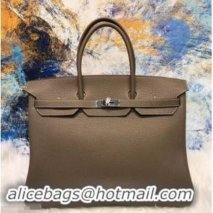 Most Popular HERMES BIRKIN 40 ELEPHANT GRAY IN ORIGINAL TOGO LEATHER WITH SILVER HARDWARE 601028