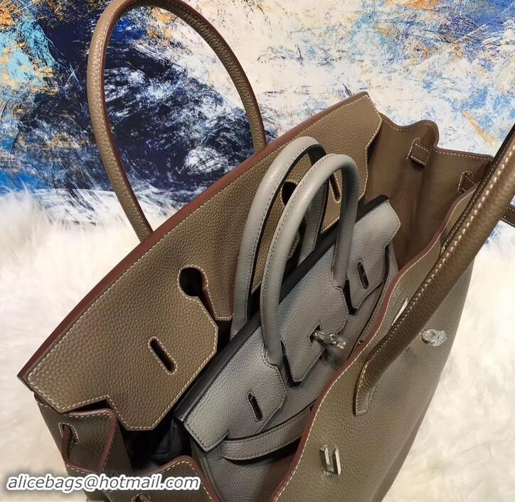 Most Popular HERMES BIRKIN 40 ELEPHANT GRAY IN ORIGINAL TOGO LEATHER WITH SILVER HARDWARE 601028