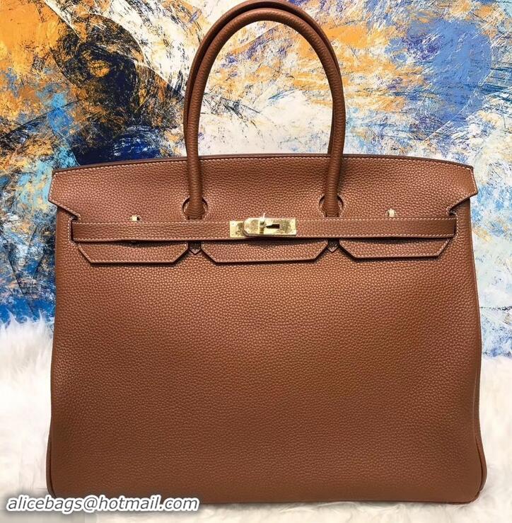 Design Promotion HERMES BIRKIN 40 CAMEL IN ORIGINAL TOGO LEATHER WITH GOLD HARDWARE 601029