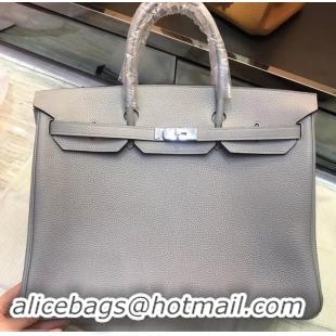 Inexpensive HERMES BIRKIN 40 blue lin IN ORIGINAL TOGO LEATHER 601040