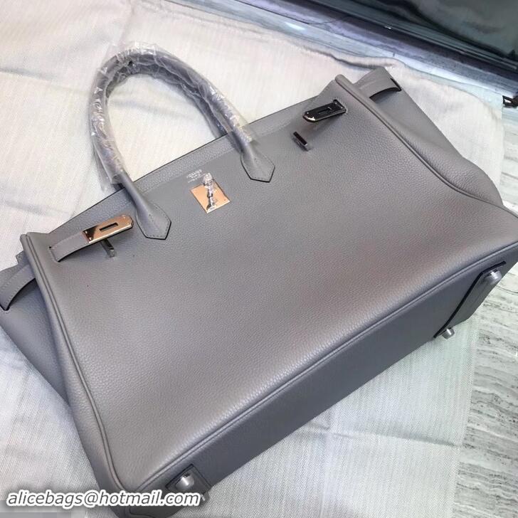 Inexpensive HERMES BIRKIN 40 blue lin IN ORIGINAL TOGO LEATHER 601040