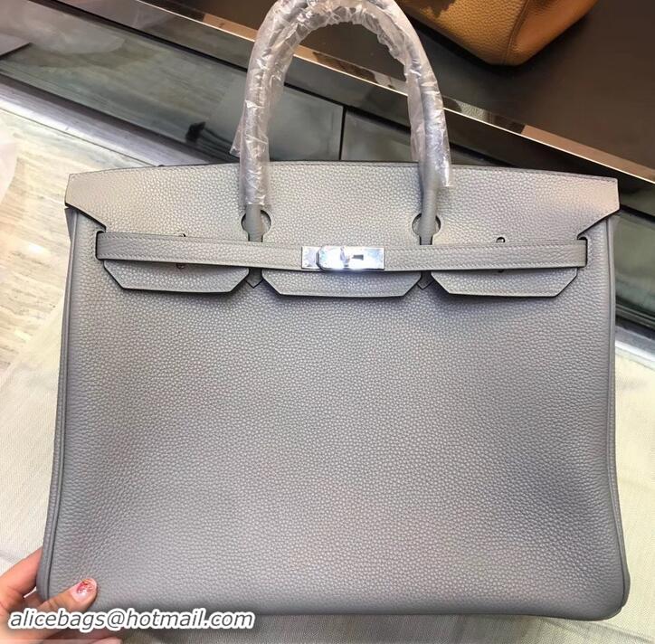 Inexpensive HERMES BIRKIN 40 blue lin IN ORIGINAL TOGO LEATHER 601040