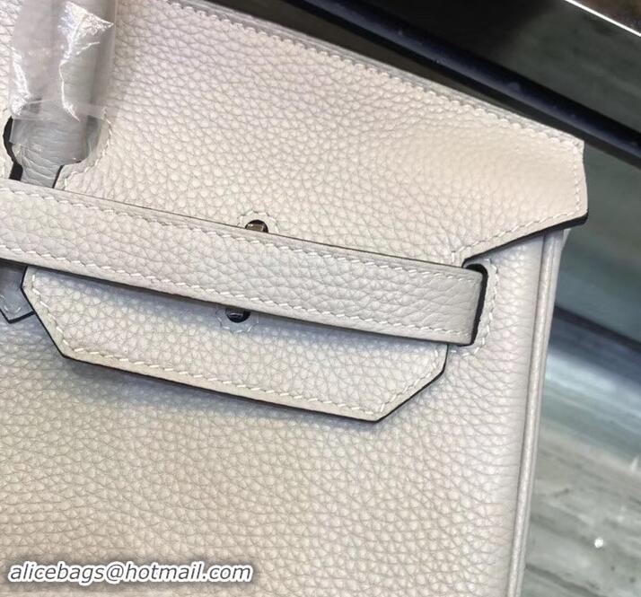 Fashion HERMES BIRKIN 40 PEARL GRAY IN ORIGINAL TOGO LEATHER 601041