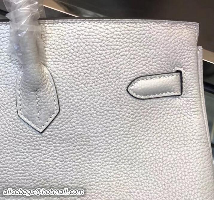 Fashion HERMES BIRKIN 40 PEARL GRAY IN ORIGINAL TOGO LEATHER 601041