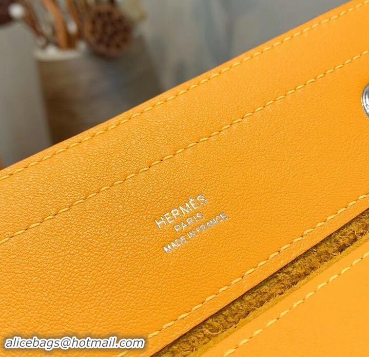 Sumptuous Hermes Aline Mini Bag in Swift Calfskin 601038 Yellow