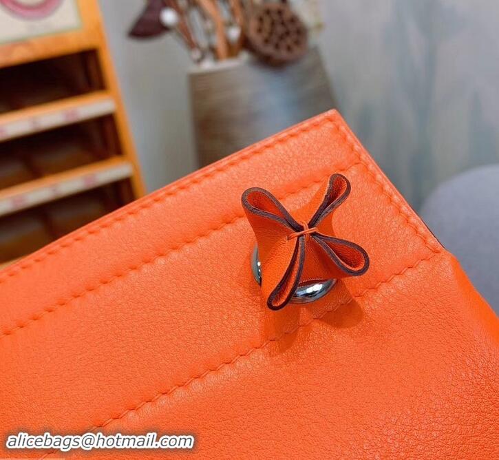 Good Quality Hermes Aline Mini Bag in Swift Calfskin 601038 Orange