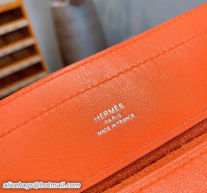 Good Quality Hermes Aline Mini Bag in Swift Calfskin 601038 Orange