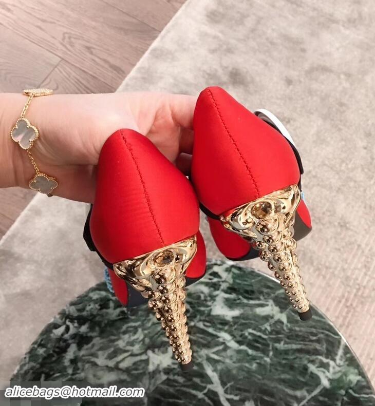 Buy Discount Prada Beaded Embellishment Mary Jane Pumps P93304 Red 2019