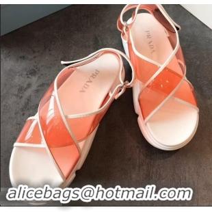 Buy Faux Prada Cloudbust PVC Sandals P94401 Orange 2019