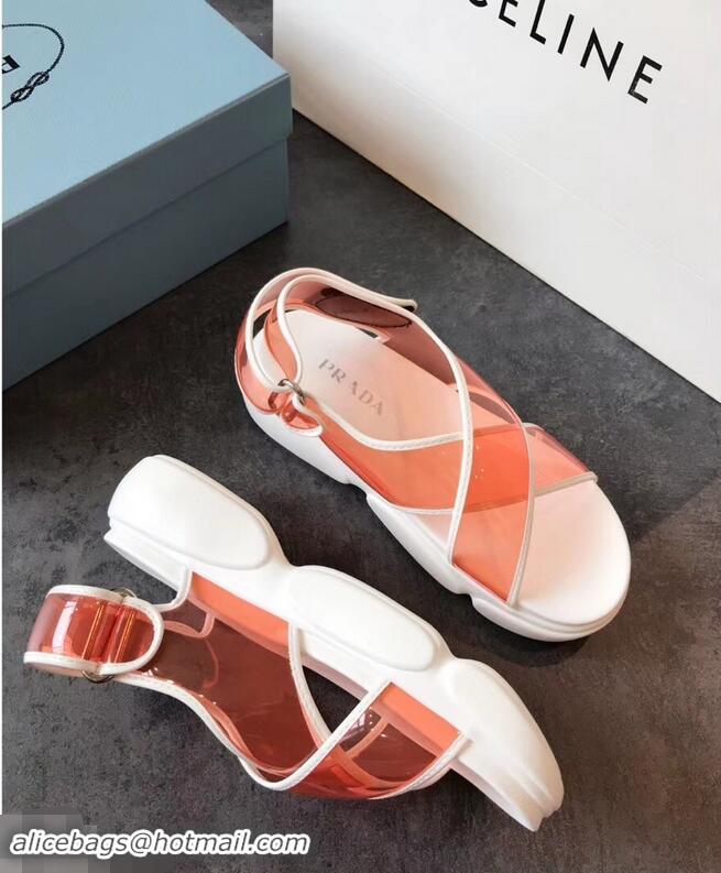 Buy Faux Prada Cloudbust PVC Sandals P94401 Orange 2019