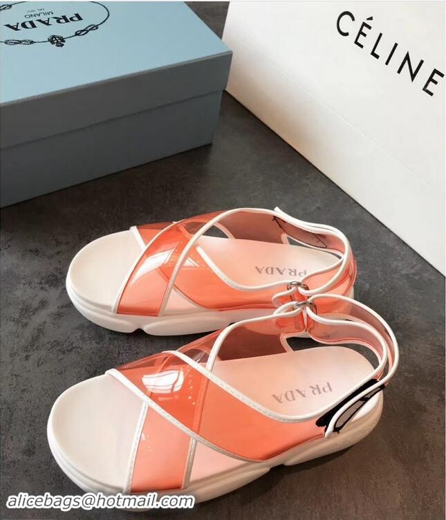 Buy Faux Prada Cloudbust PVC Sandals P94401 Orange 2019