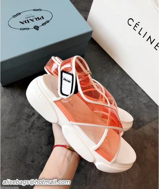 Buy Faux Prada Cloudbust PVC Sandals P94401 Orange 2019