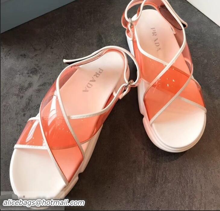 Buy Faux Prada Cloudbust PVC Sandals P94401 Orange 2019