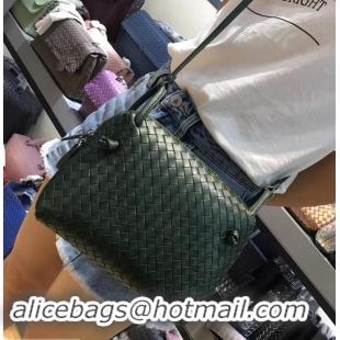 Grade Design Bottega Veneta Intrecciato Nappa Leather Nodini Cross-body Bag 612011 Dark Green 2019