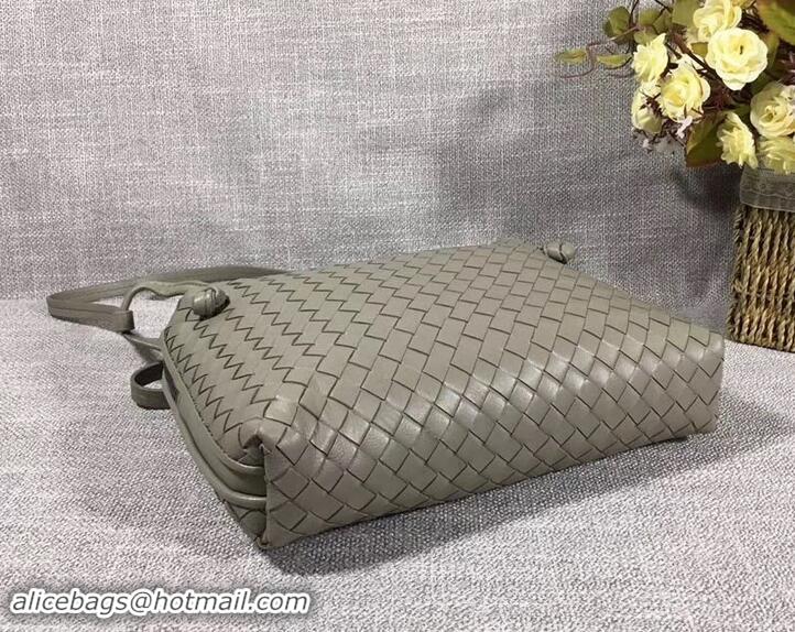 Good Quality Bottega Veneta Intrecciato Nappa Leather Nodini Cross-body Bag 612011 Light Gray 2019