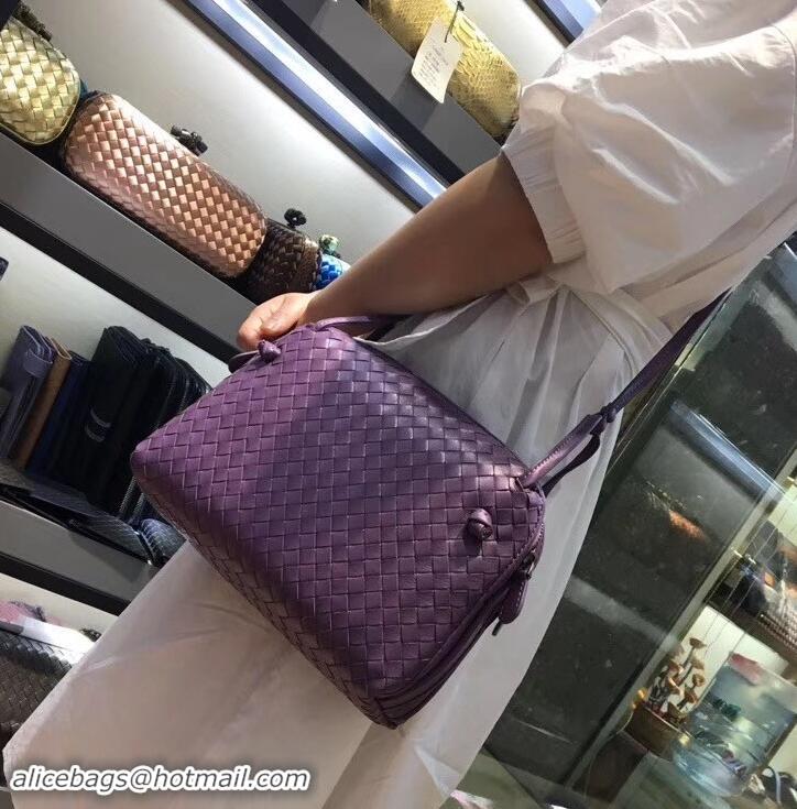 Durable Bottega Veneta Intrecciato Nappa Leather Nodini Cross-body Bag 612011 Lilac 2019