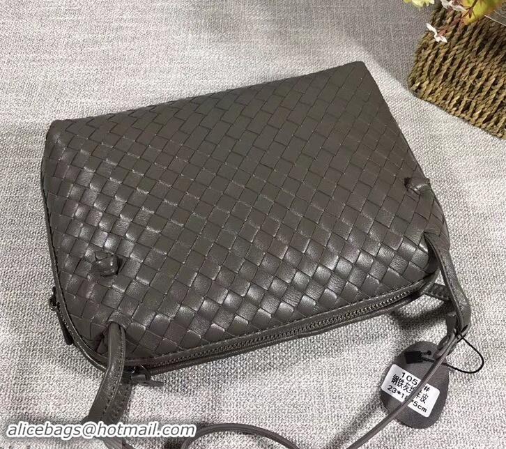 Classic Practical Bottega Veneta Intrecciato Nappa Leather Nodini Cross-body Bag 612011 Etoupe 2019