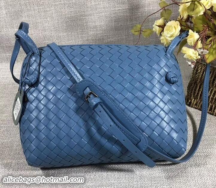 Best Price Bottega Veneta Intrecciato Nappa Leather Nodini Cross-body Bag 612011 Light Blue 2019