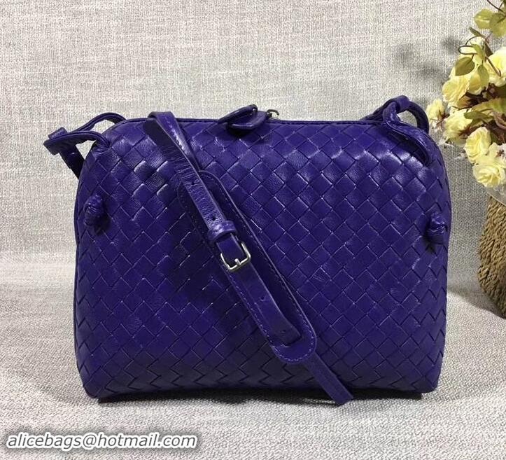 Top Quality Bottega Veneta Intrecciato Nappa Leather Nodini Cross-body Bag 612011 Purple 2019