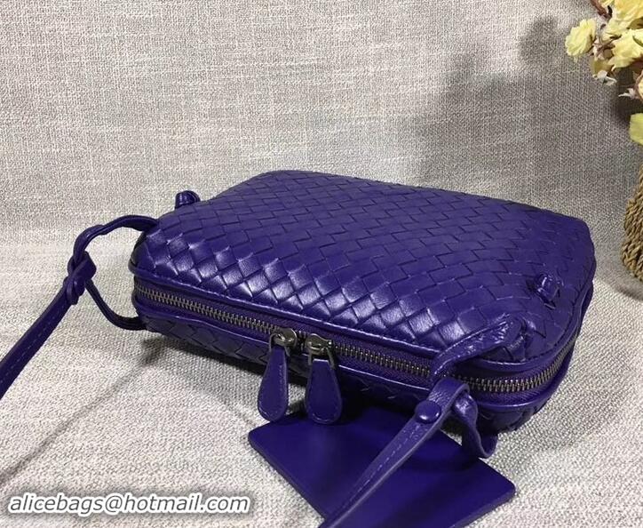 Top Quality Bottega Veneta Intrecciato Nappa Leather Nodini Cross-body Bag 612011 Purple 2019