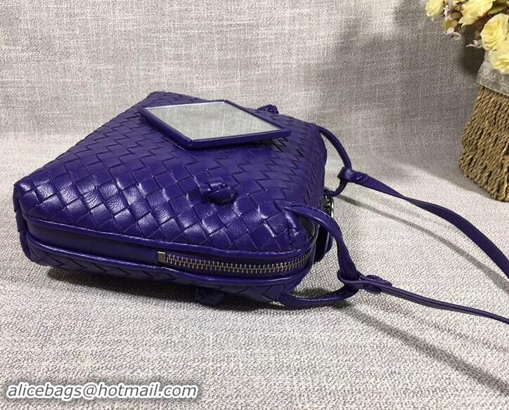 Top Quality Bottega Veneta Intrecciato Nappa Leather Nodini Cross-body Bag 612011 Purple 2019