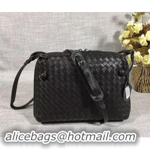 Charming Bottega Veneta Intrecciato Nappa Leather Nodini Cross-body Bag 612011 Black 2019