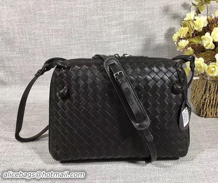 Charming Bottega Veneta Intrecciato Nappa Leather Nodini Cross-body Bag 612011 Black 2019